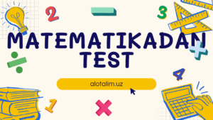MATEMATIKADAN TEST